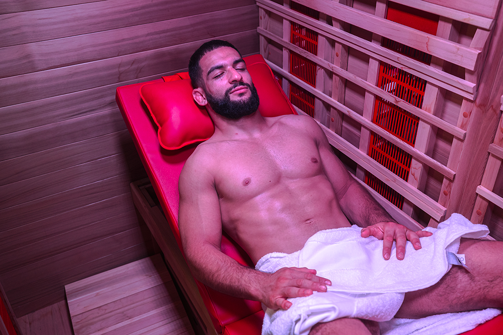 relaxation sauna infrarouge anthony de oliveira homme