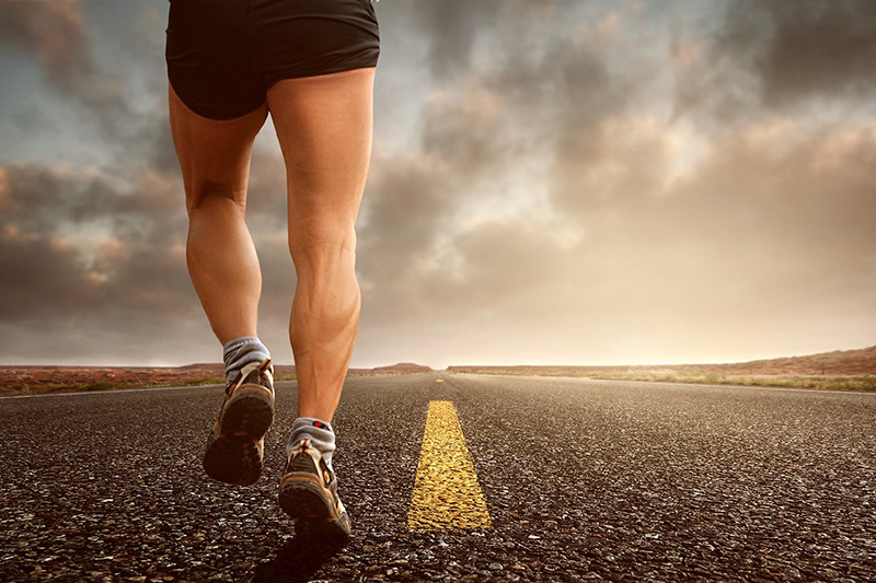 courir jambe légère